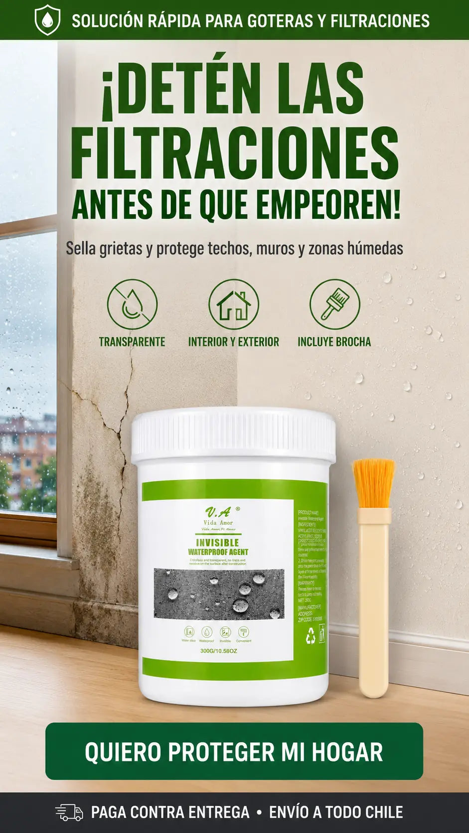 Sellador Impermeable con Brocha 300g