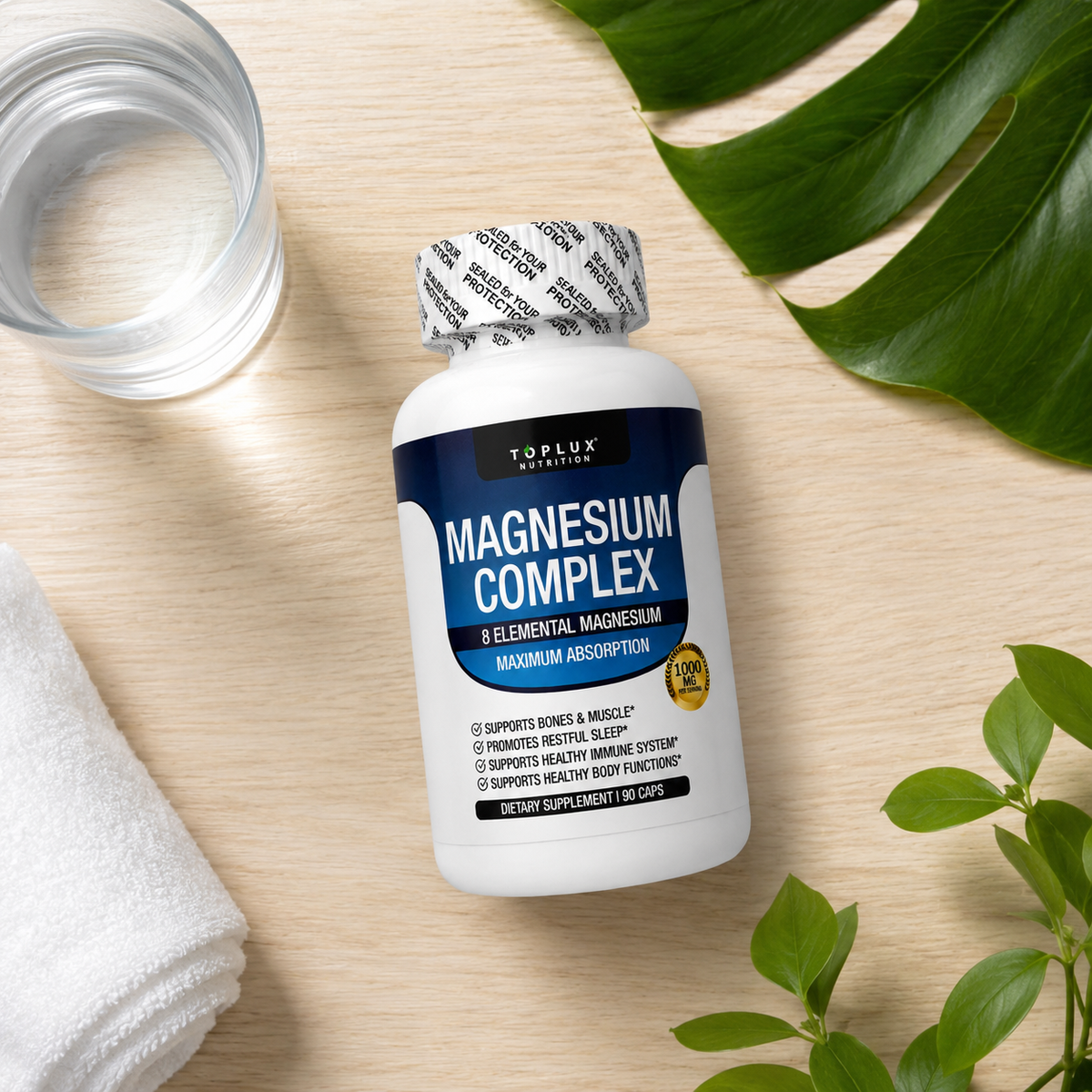 Magnesio Suplemento 8 Elemental 1000mg