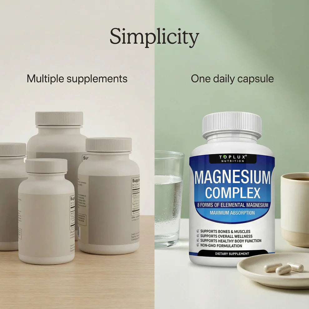 Magnesio Suplemento 8 Elemental 1000mg
